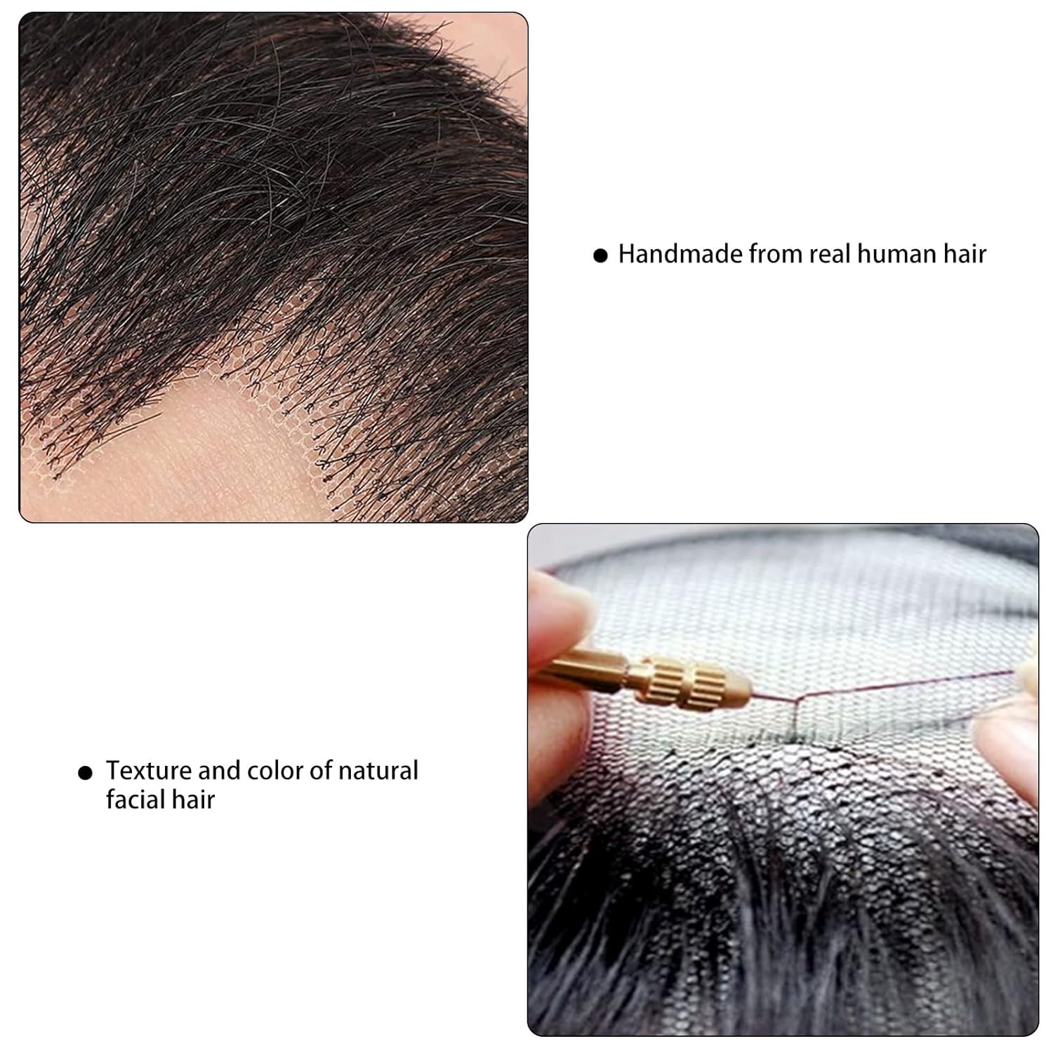 Togarhow Fake Mustache Beard for Men