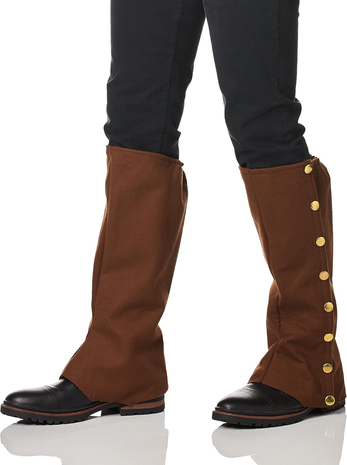 Mens Steampunk Suede Spats Costume