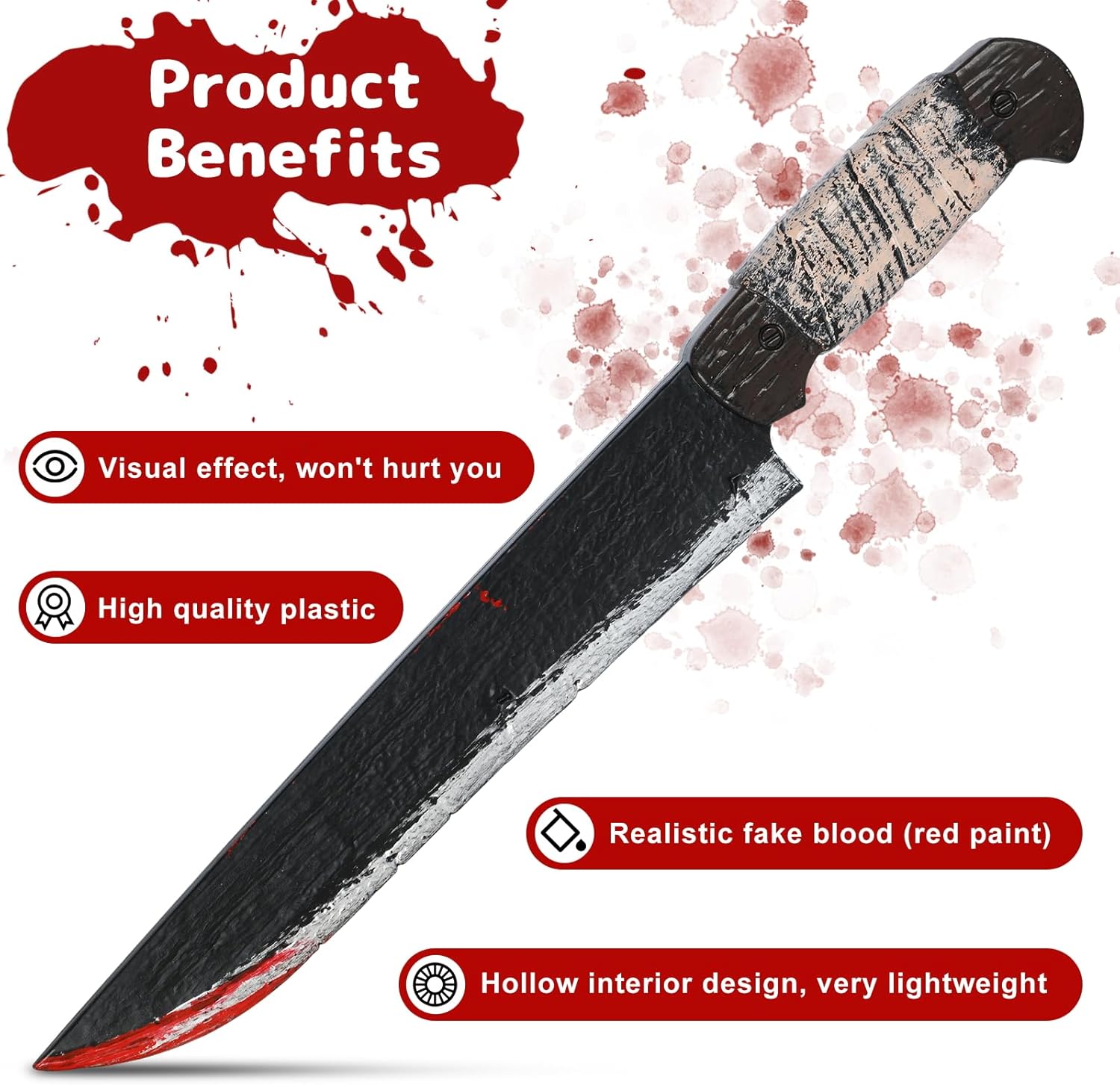 Scary Halloween Fake Blood Knife
