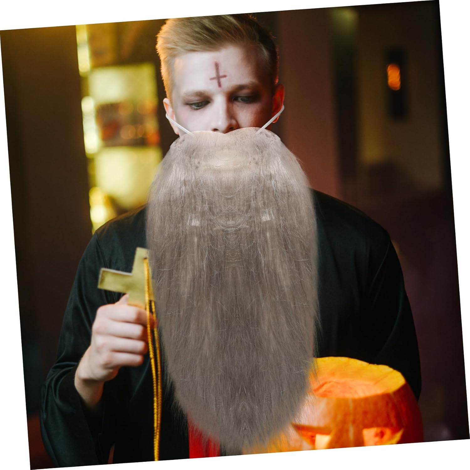 VALICLUD Holiday Fake Beard Kit for Men