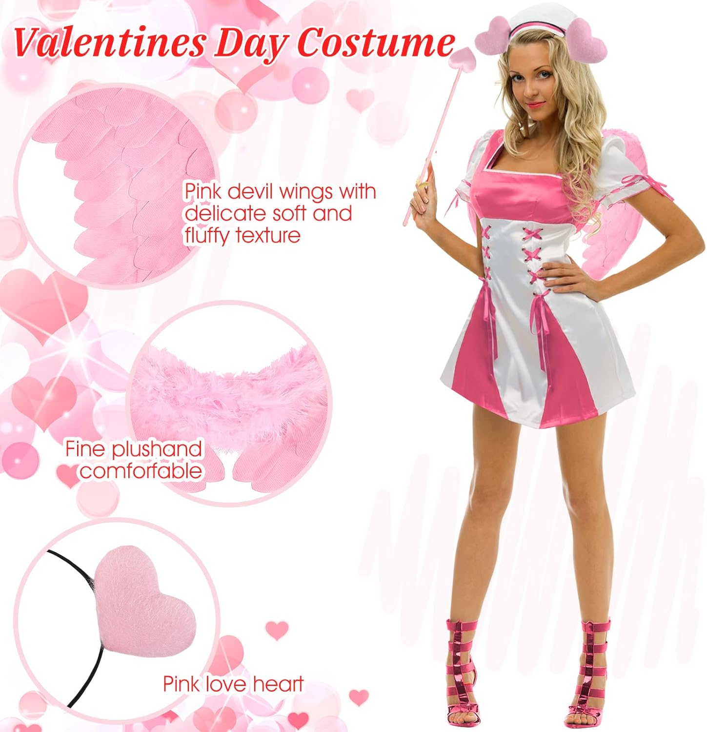 Stunning Cupid Costume Set for Valentines Day Halloween