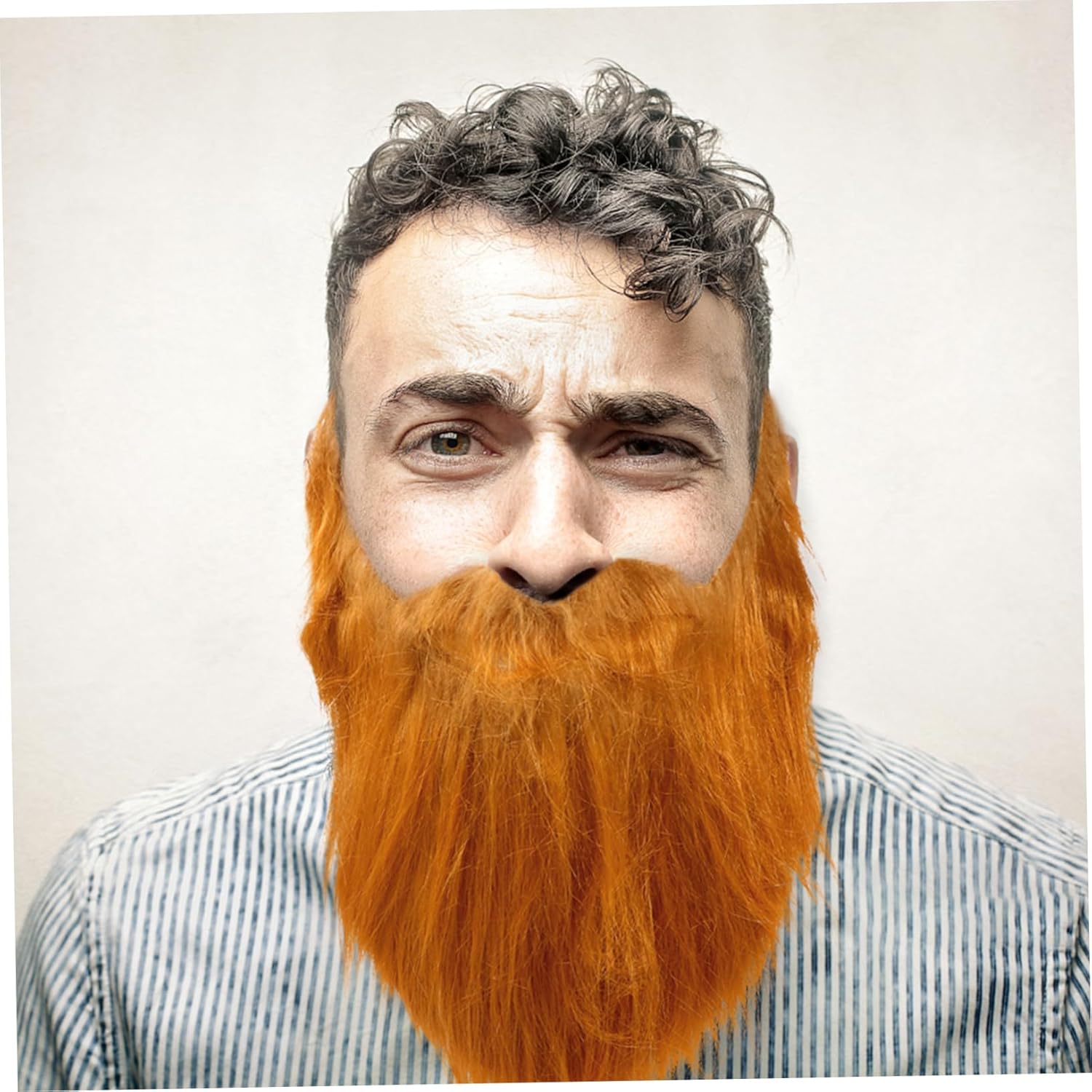 2-Piece Realistic Fake Beards for Cosplay and Party Use