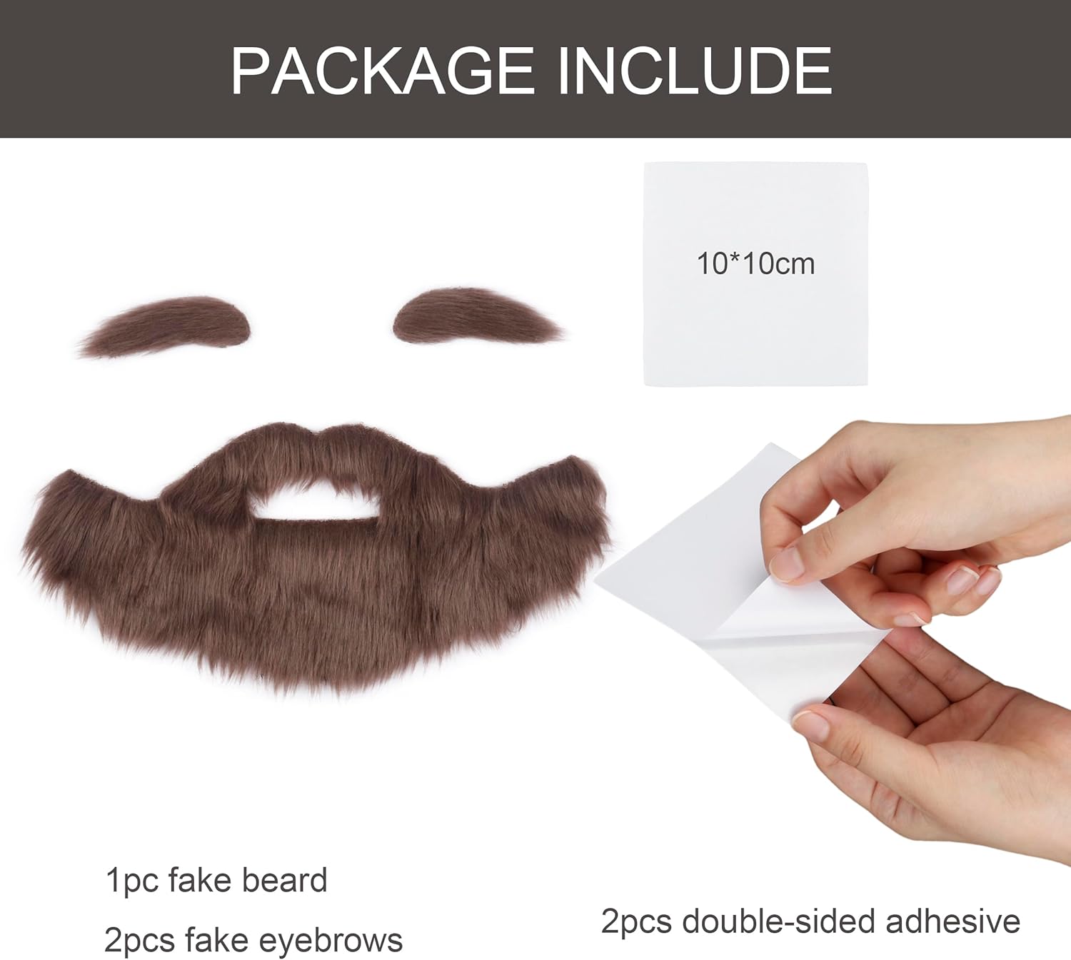 Yan Dream Fake Beard and Eyebrow Set