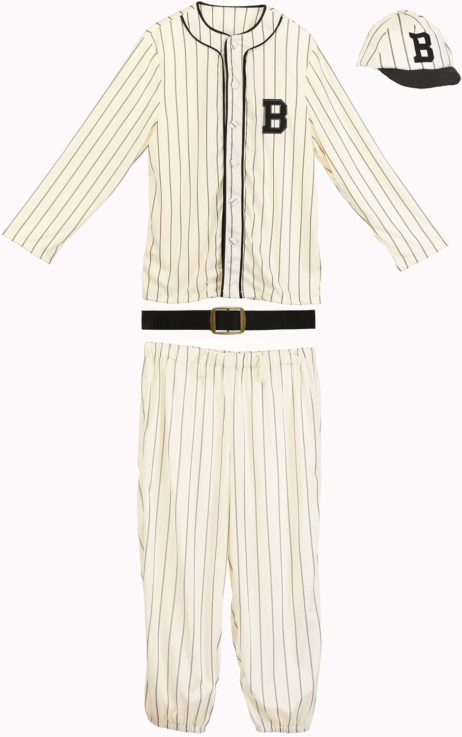 Backward Retro BaseballThunder strikeUniforms for Men Halloween Cosplay Dress-up