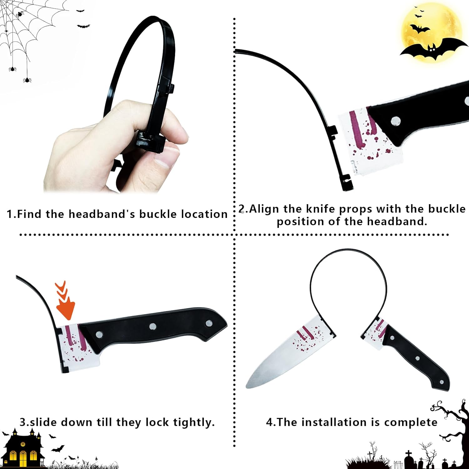 Halloween Cosplay Headband Set
