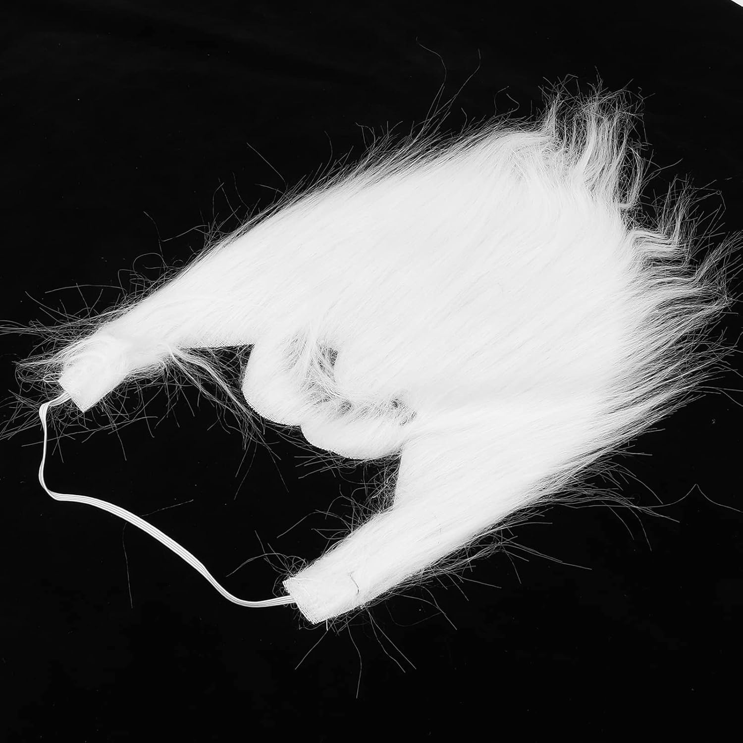 OUCRIY Fake White Beard Elastic Plush Party Costume for Bearded Look