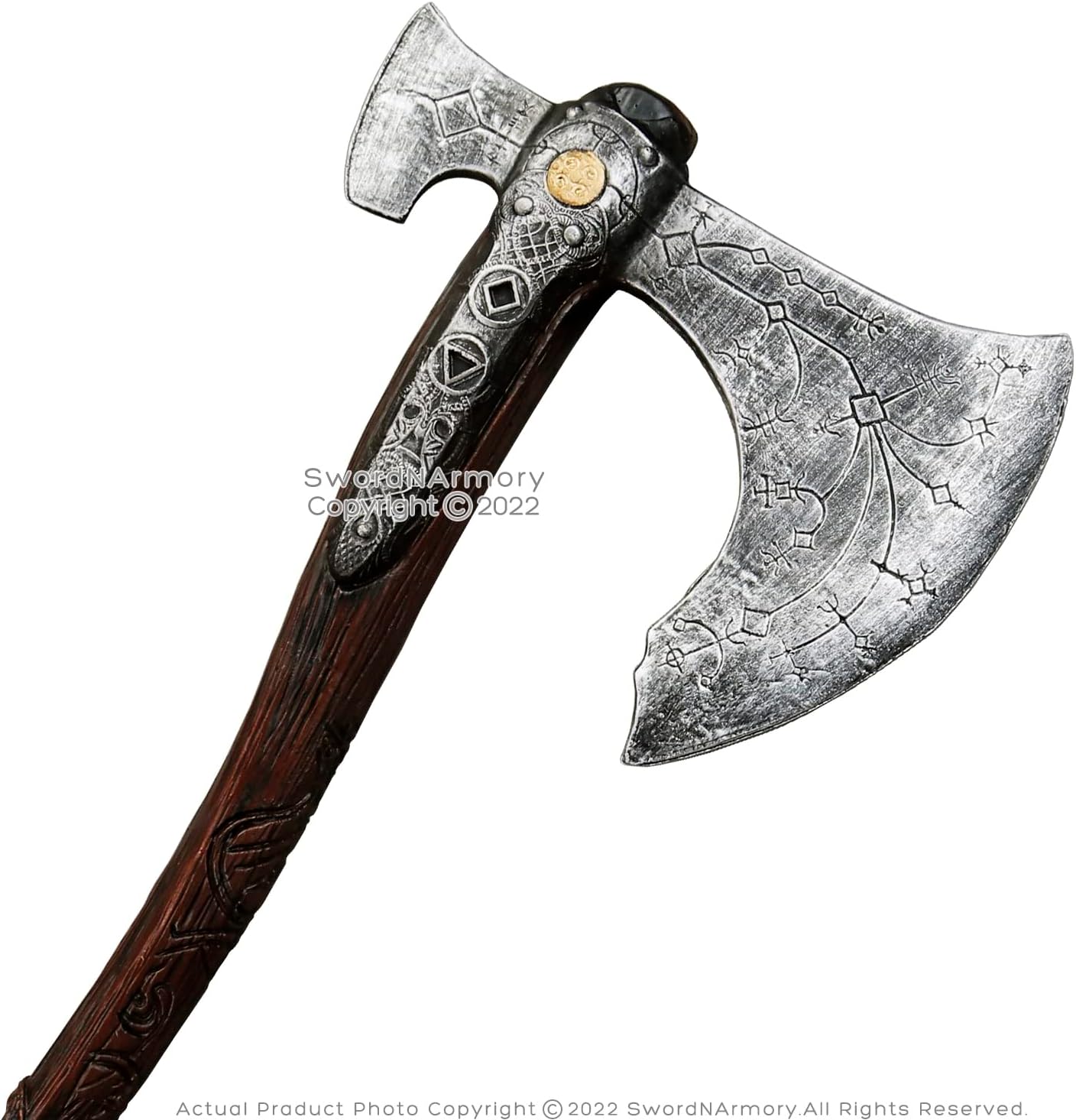 36 War Viking Axe Cosplay Prop Kratos Game-Accurate