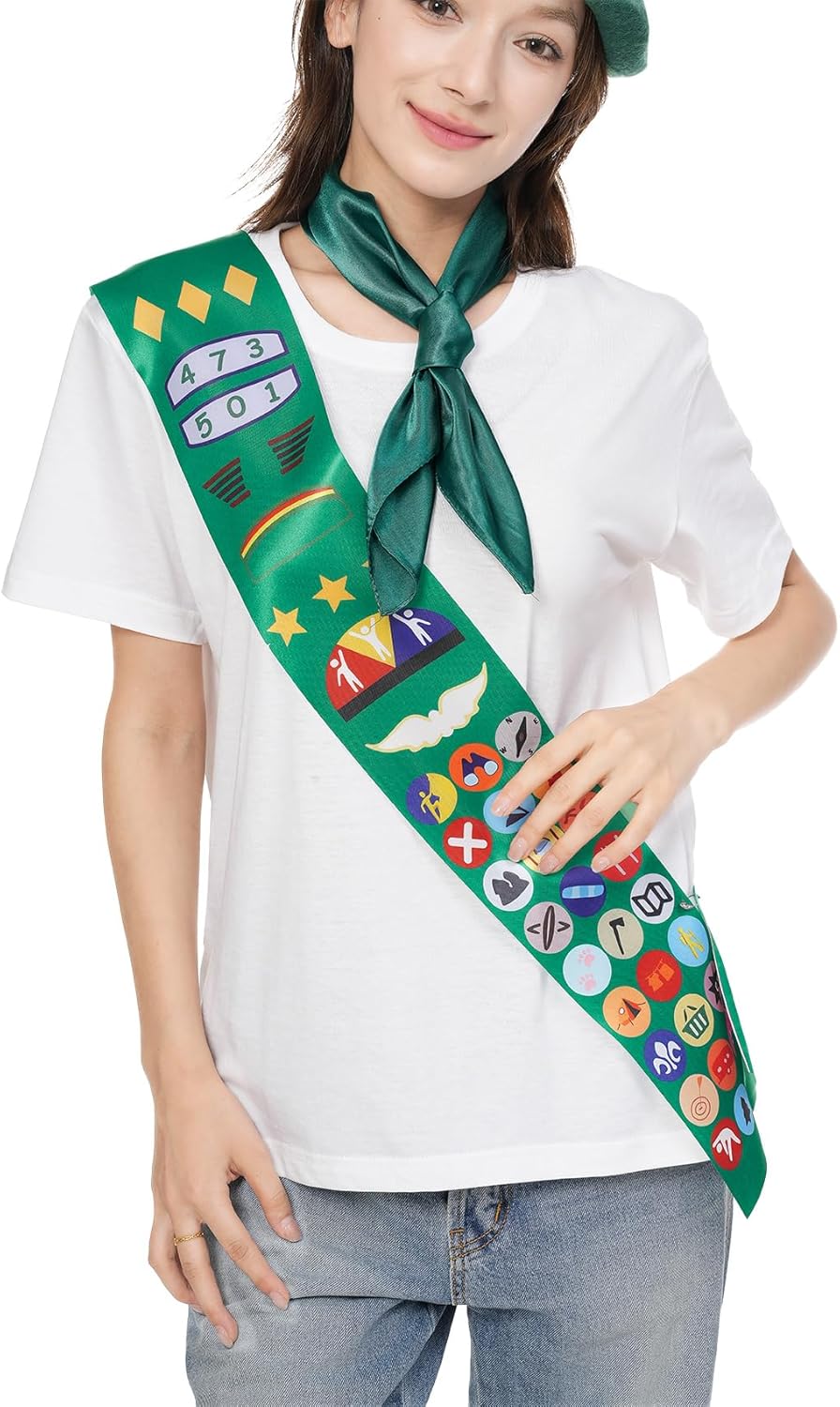 Scout Costume Set 3-Piece Womens Girls Action Accessories