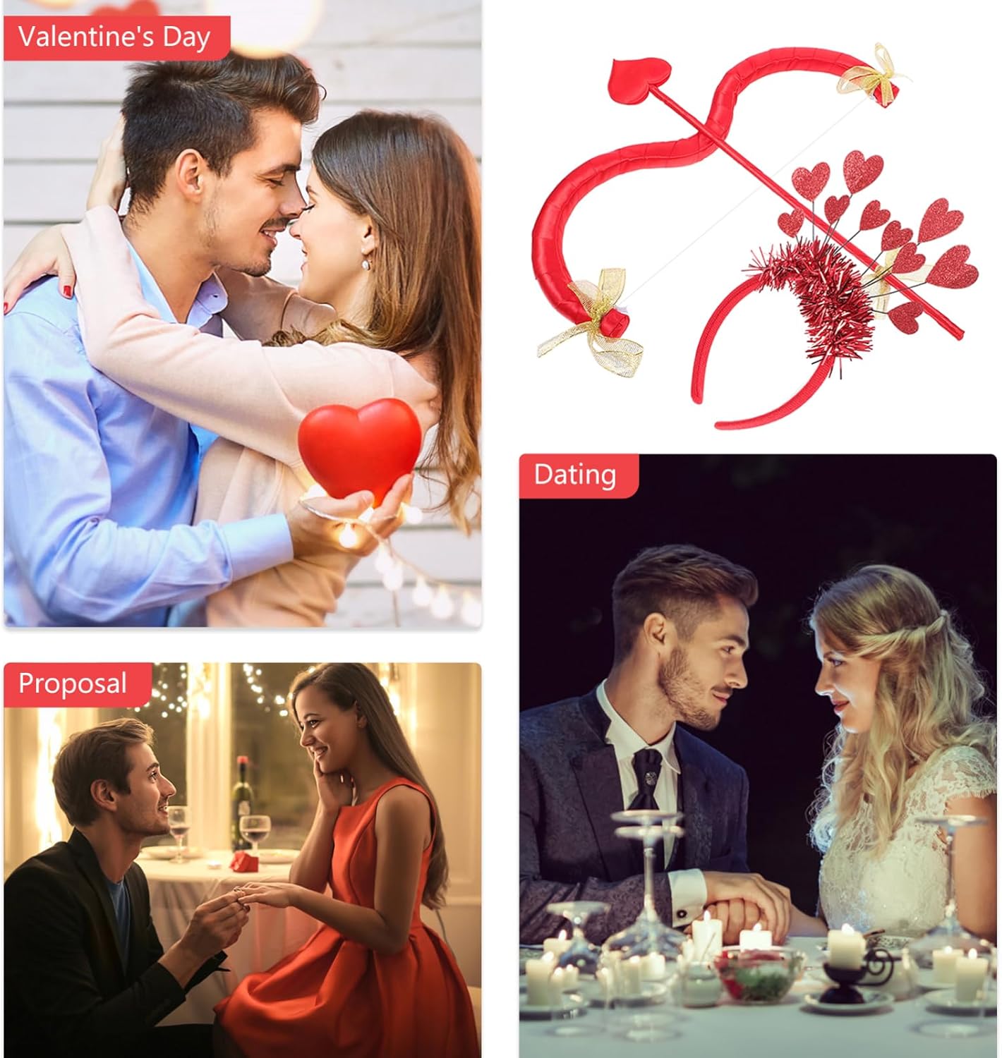 Valentines Day Enchanted Cupid Costume Set
