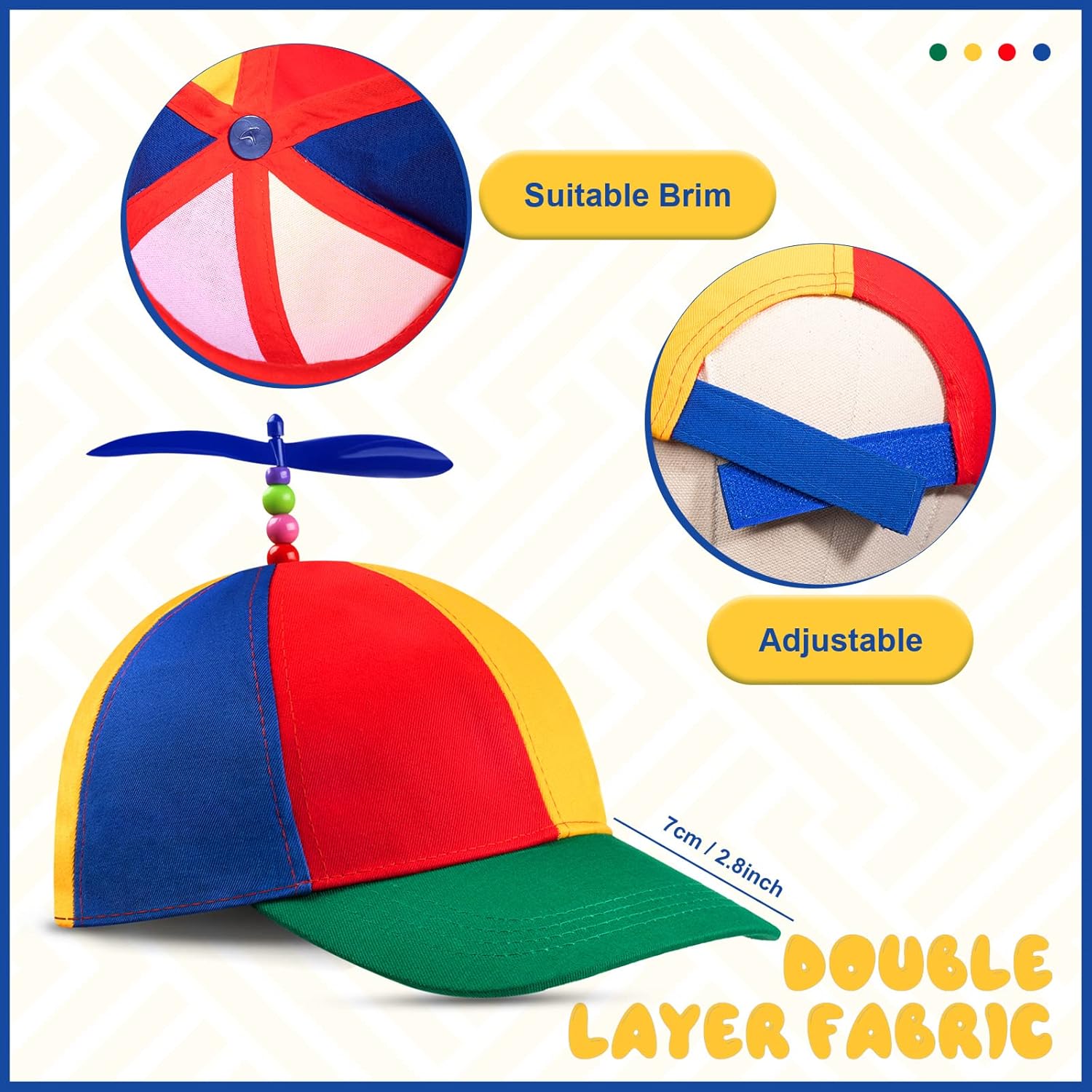 Perfectly Adjustable clown hat Set for Men