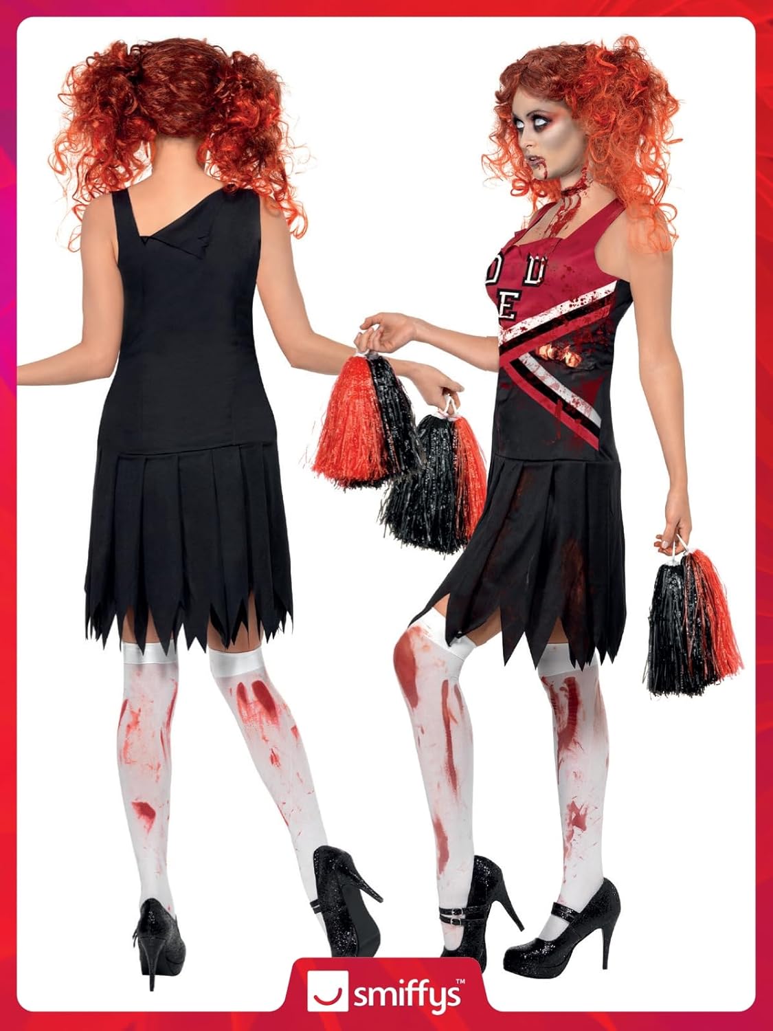 Smiffys Womens Horror Cheerleader Costume