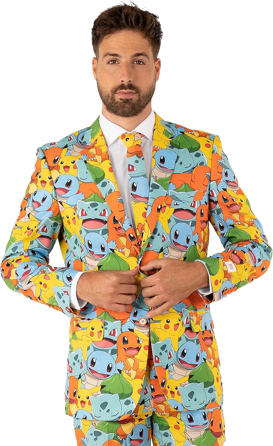 Pokemon Slimmest Fit Mens Costume Sleek and Stylish Made in USA