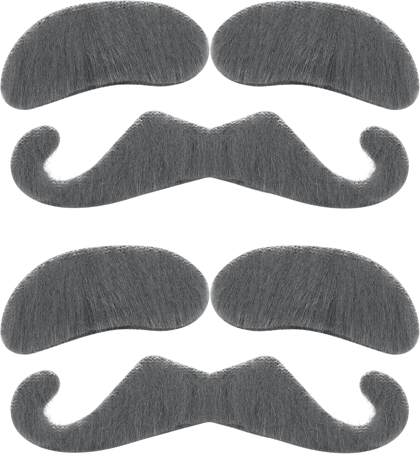 Gray Grandpa Mustache Set Halloween Grandpa Costume Accessories