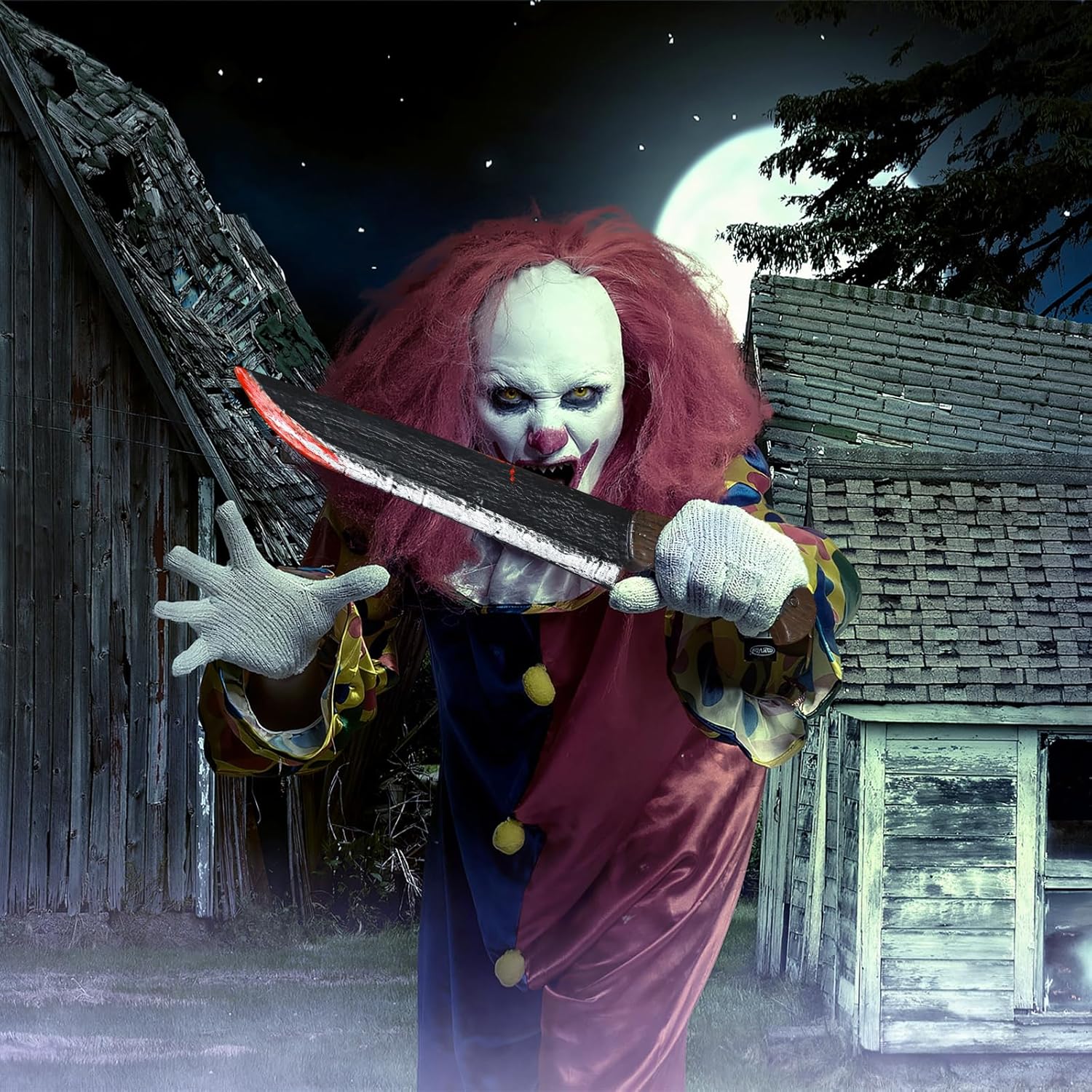 Scary Halloween Fake Blood Knife