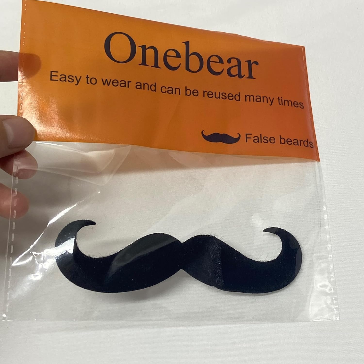 Onebear Black Fake Mustache Bead for Cosplay