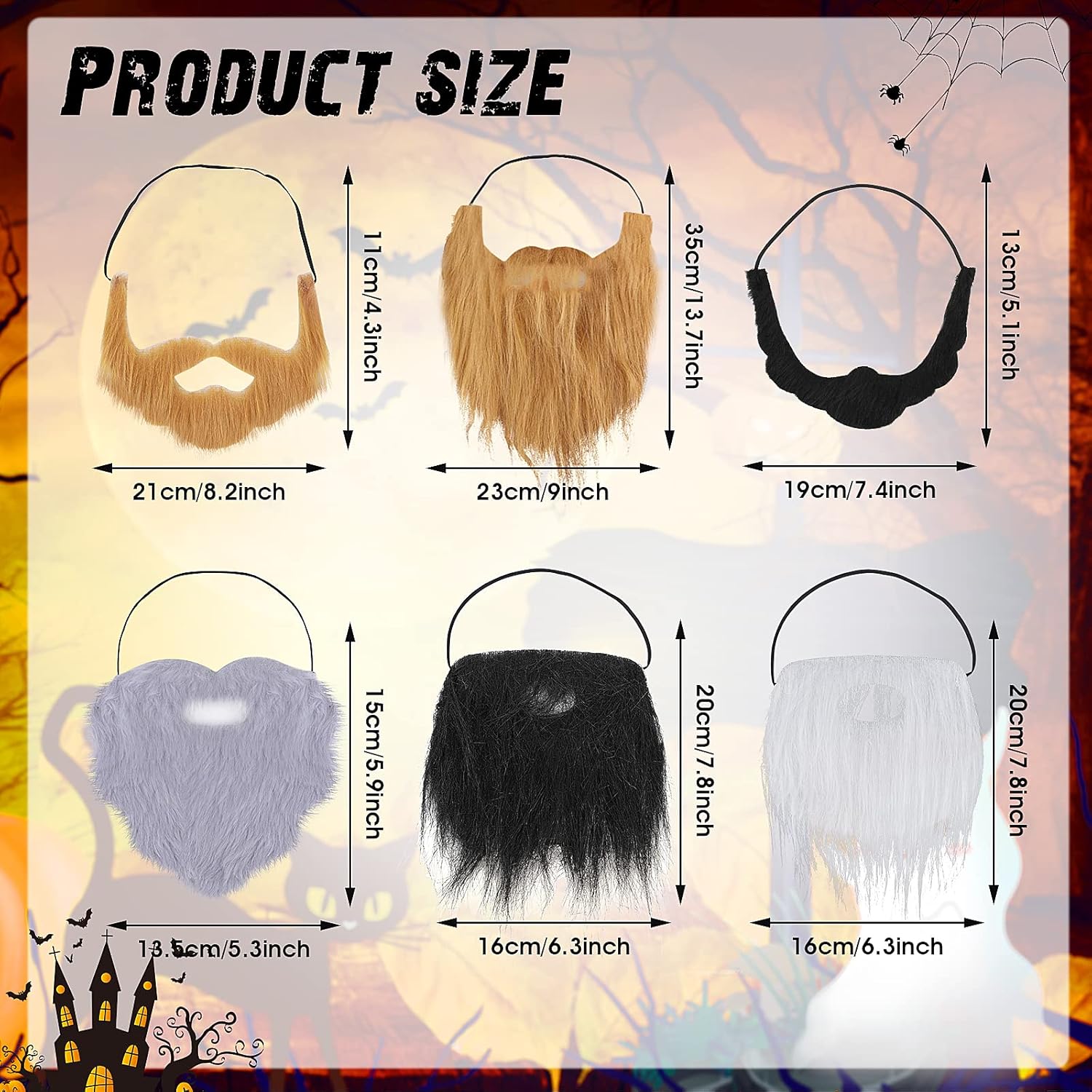 Yolev Halloween Beards for Fall and Halloween Parties
