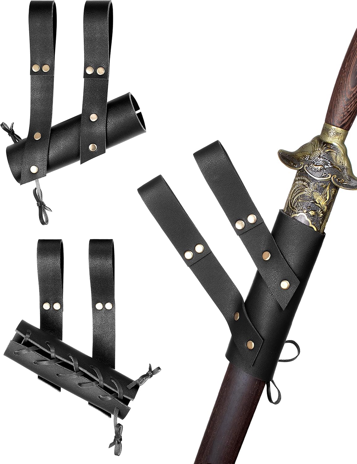Medieval Leather Belt Shawl - Renaissance Accessory