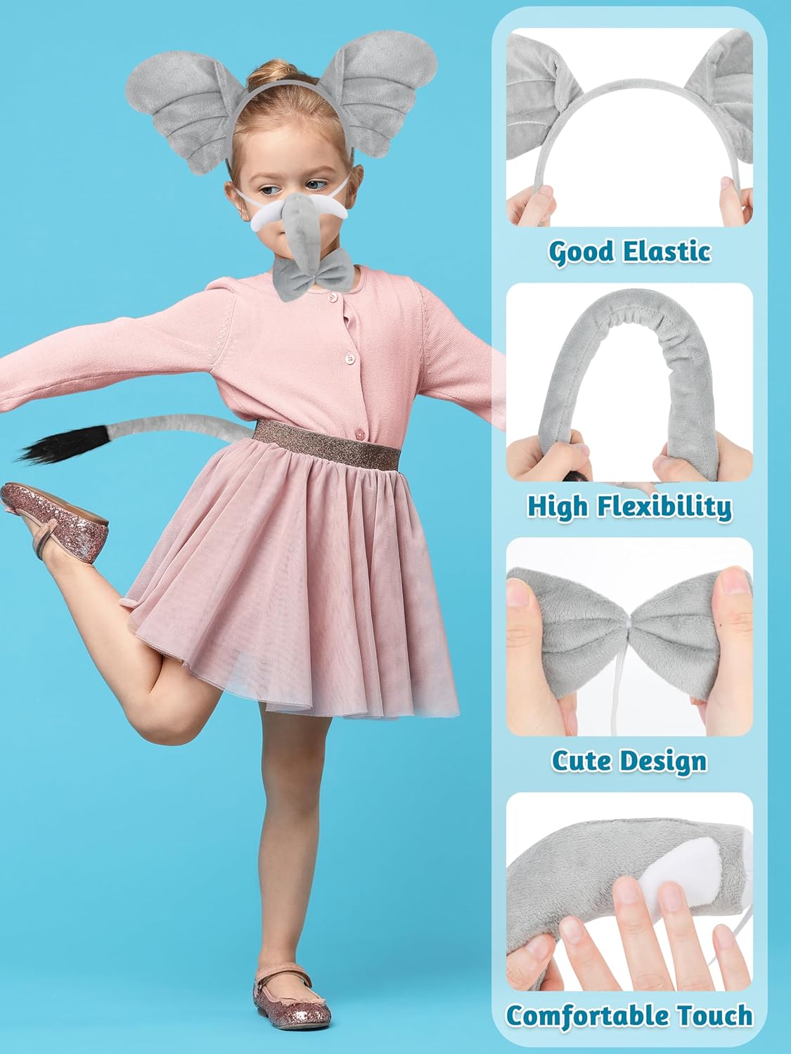 Elephant Costume Set by Luces Animal Party Time Is Here