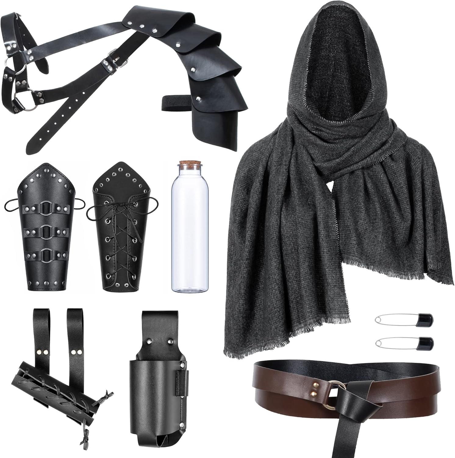 Medieval Leather Belt Shawl - Renaissance Accessory
