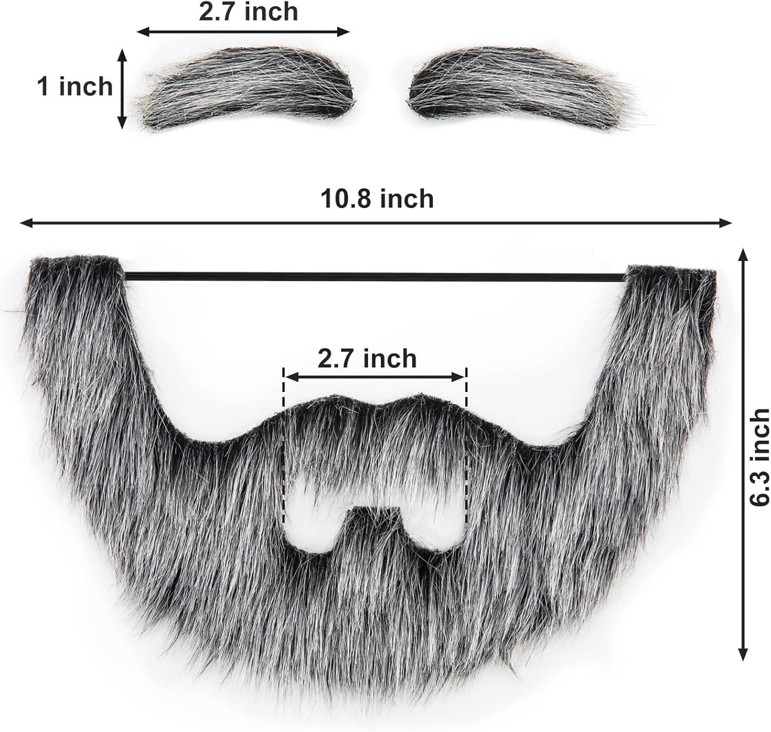 KICNIC Fake Mustaches for Adults Nobleman Beards Novelty Costumes