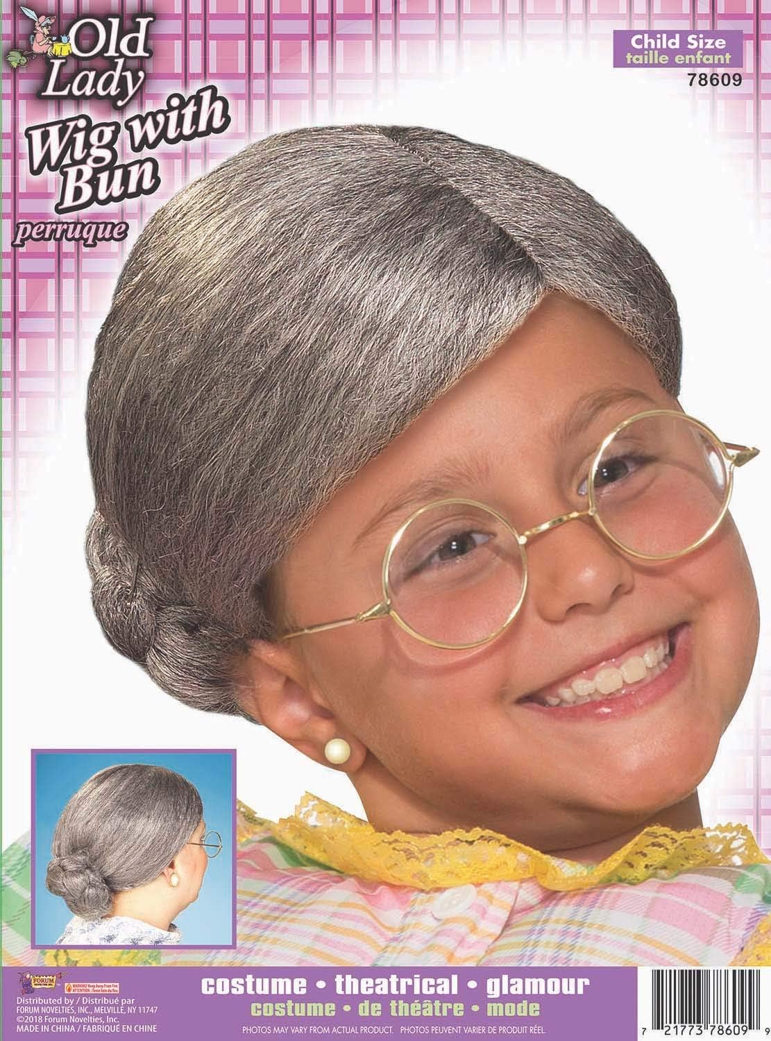 Rubies Costume Old Lady Wig - Great for Mrs Santa costume