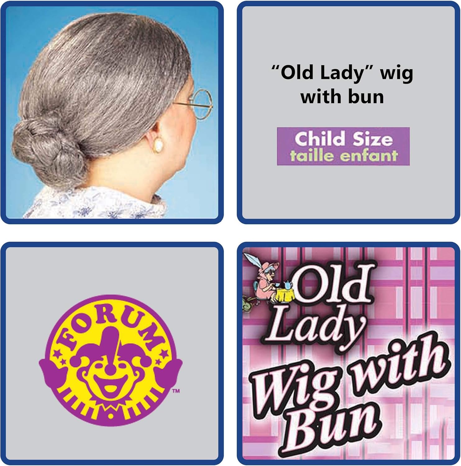 Rubies Costume Old Lady Wig - Great for Mrs Santa costume