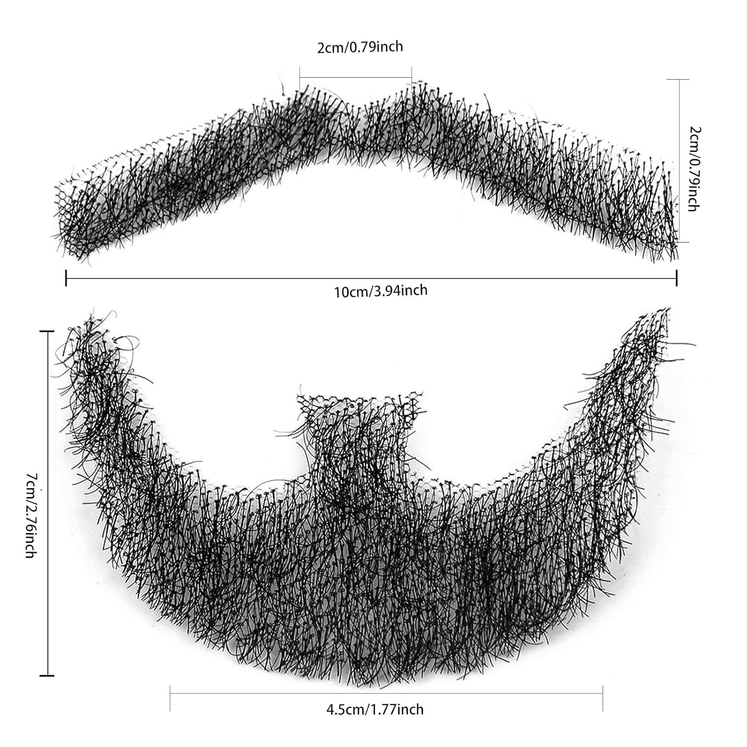 Togarhow Fake Mustache Beard for Men