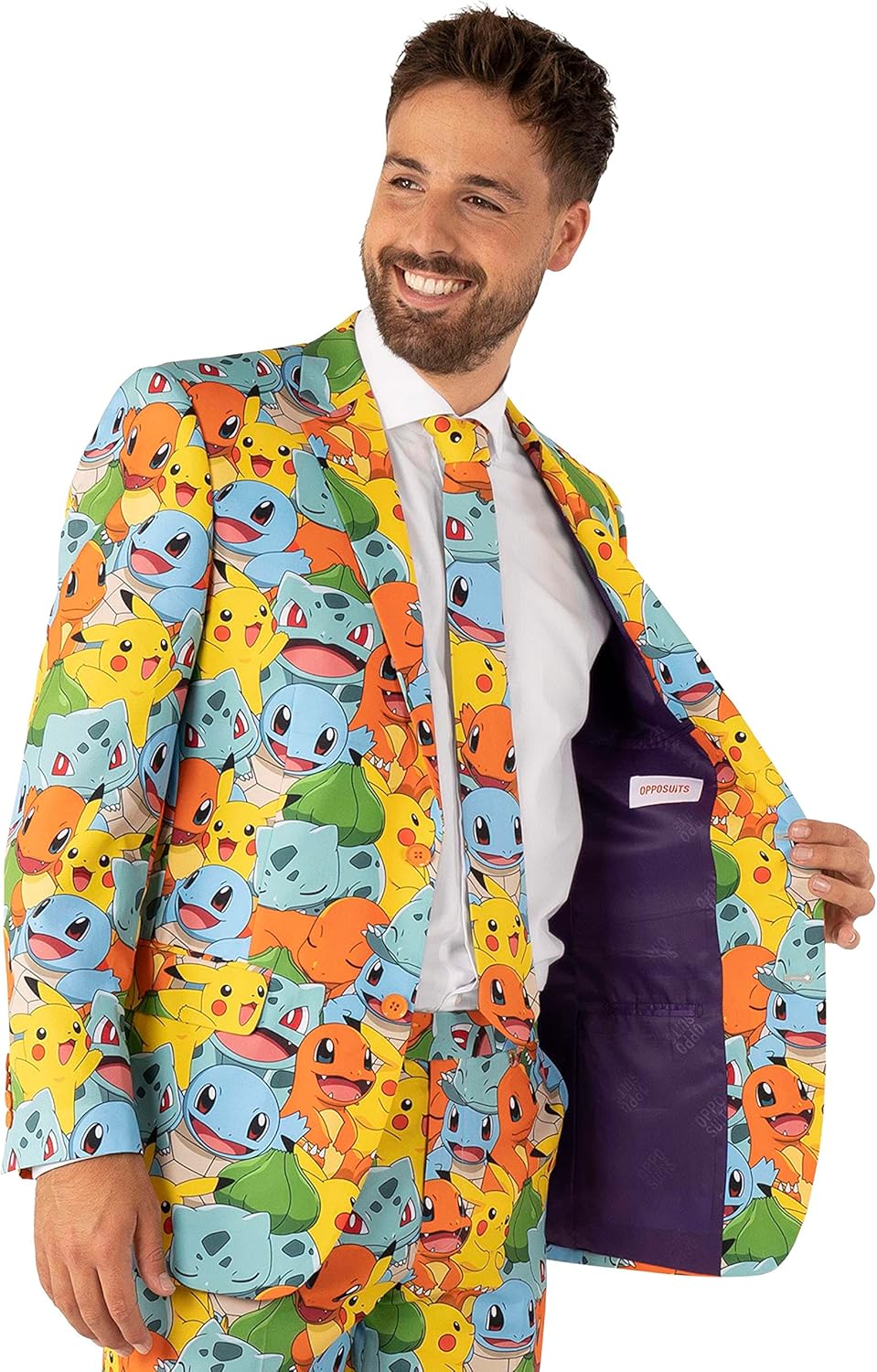Pokemon Slimmest Fit Mens Costume Sleek and Stylish Made in USA