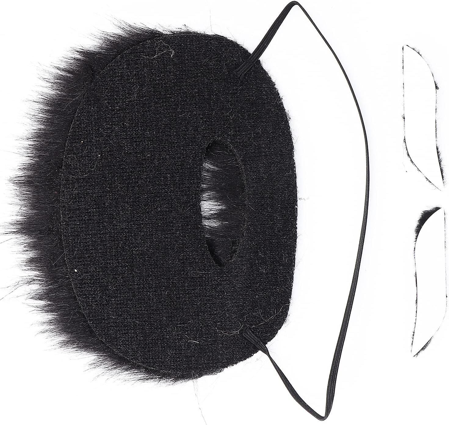 HalloweenHAUNTED Mustache Costume for Adults Kids - Beavers artificial beavers Adjustable Plush Beards