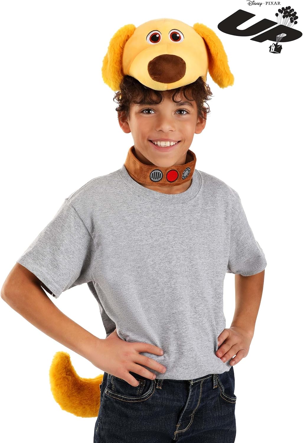 Disney and Pixar Up Dug Face Costume Kit Headband Collar and Tail
