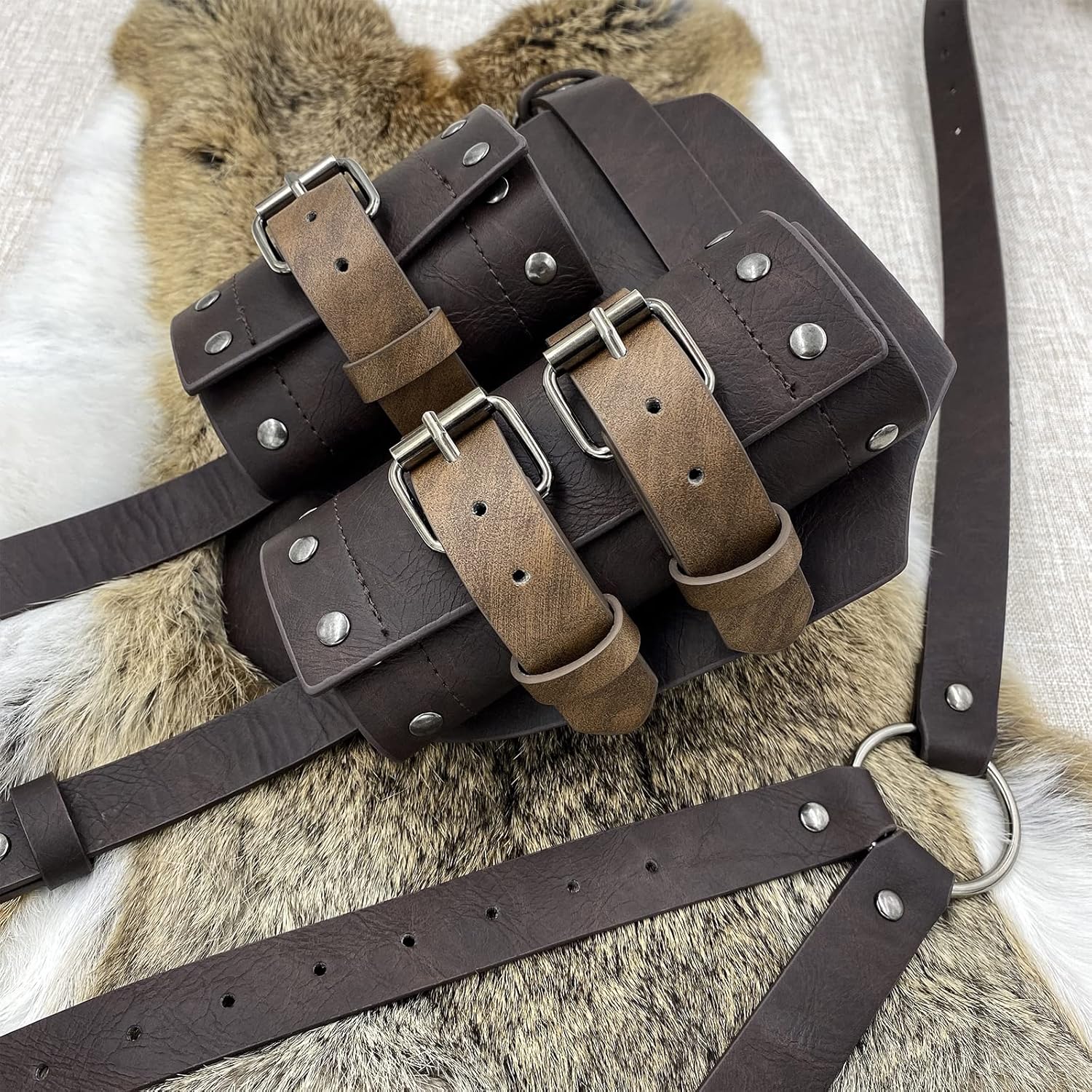 HiiFeuer Adjustable Faux Leather Holster for LARP