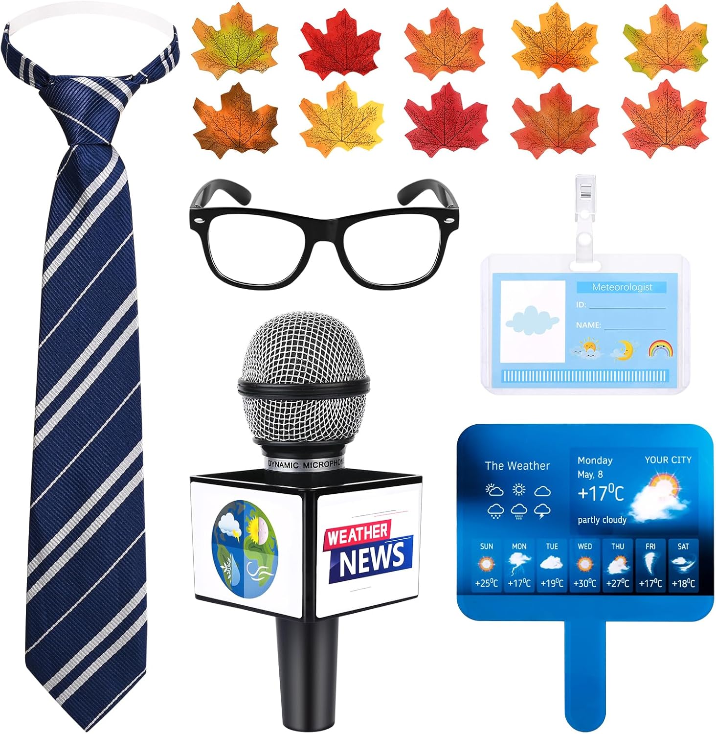 Professional Meteorologist Costume Set - Realistic Weather Prediction Accessories