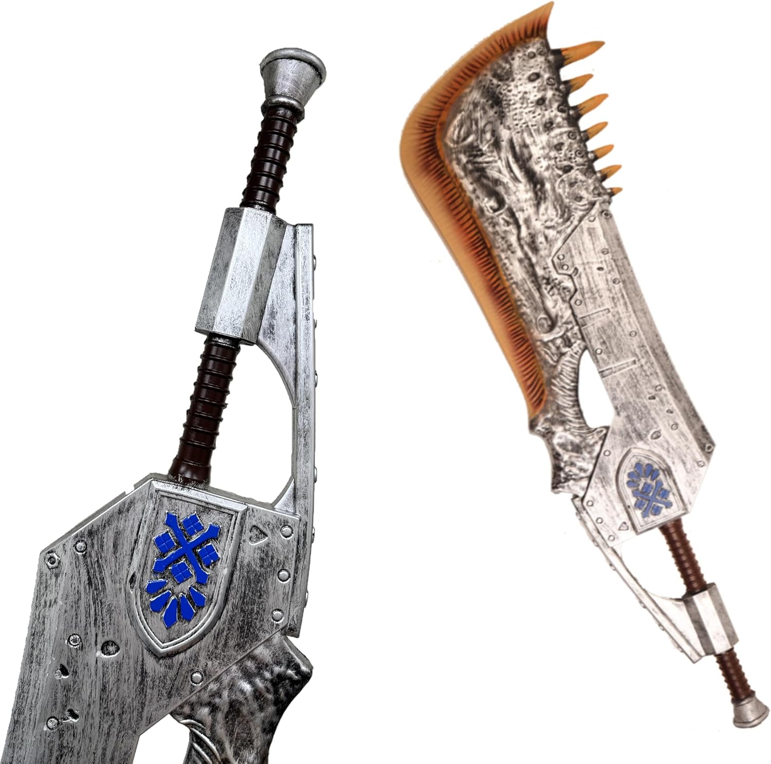 Blazing Steel Monster Hunter Sword - 11 Scale Foam_meas - Cosplay Costume Prop