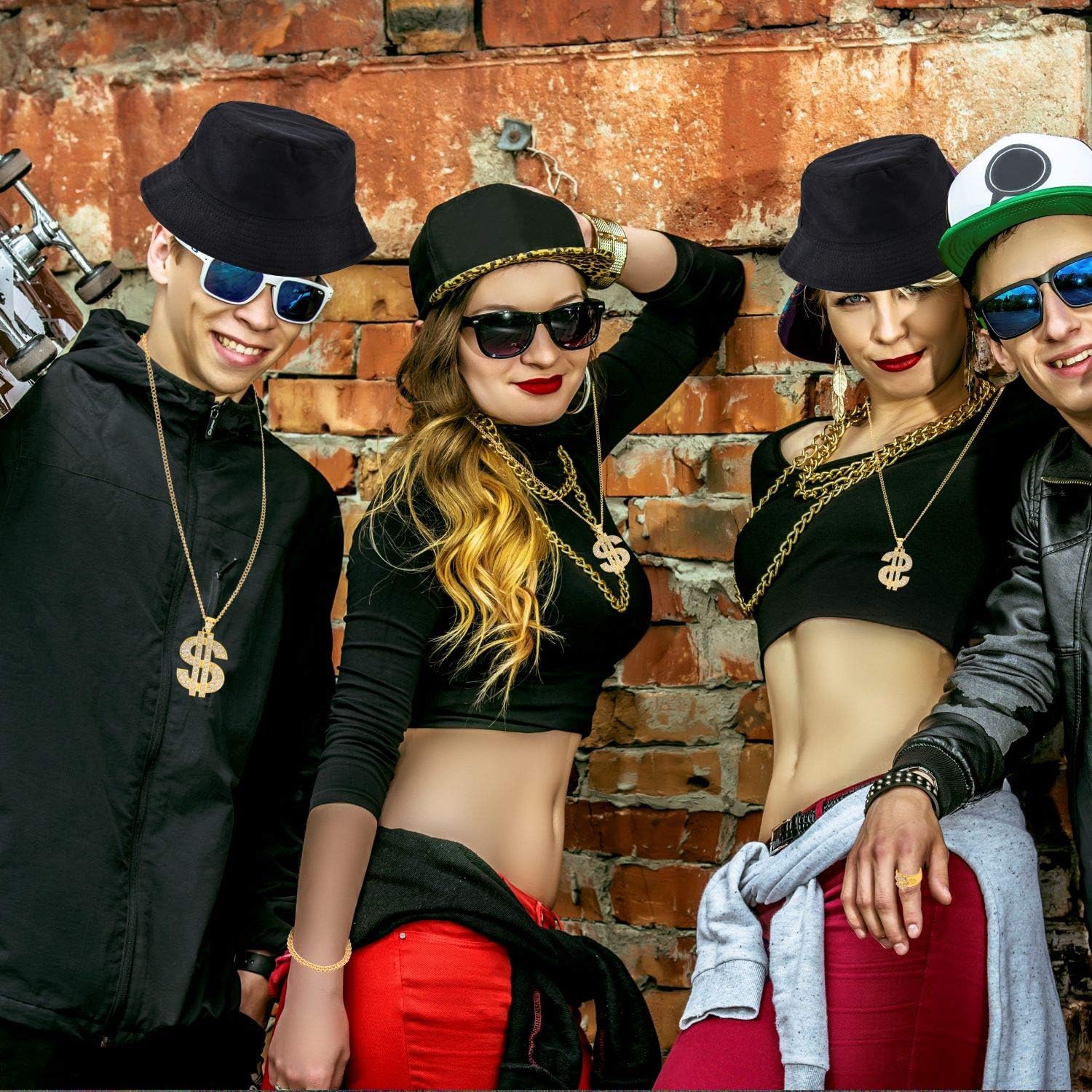 Retro 80s Hip-Hop Costume Kit for Adults