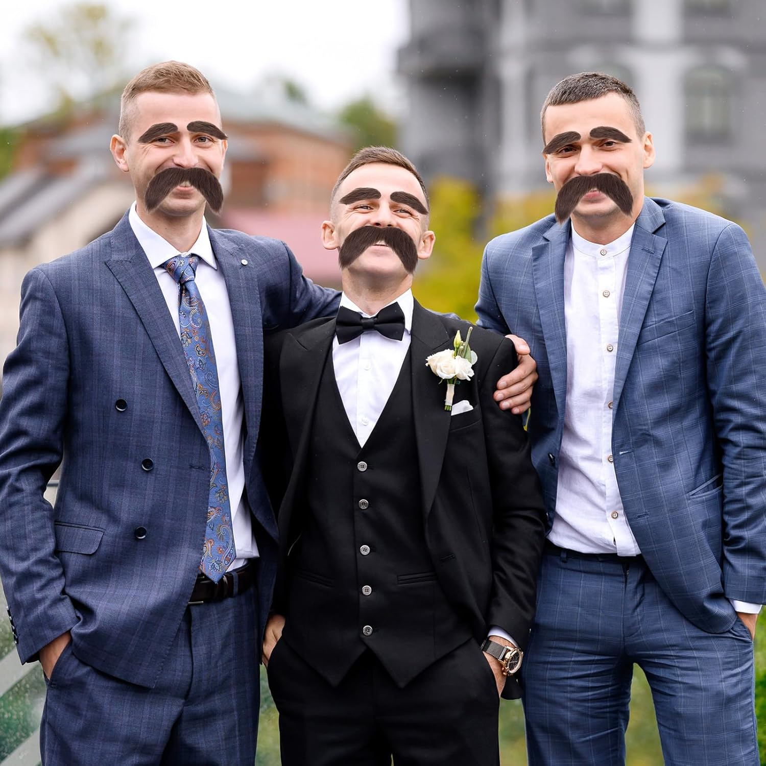 Realistic Self-Adhesive Fake Beards Set