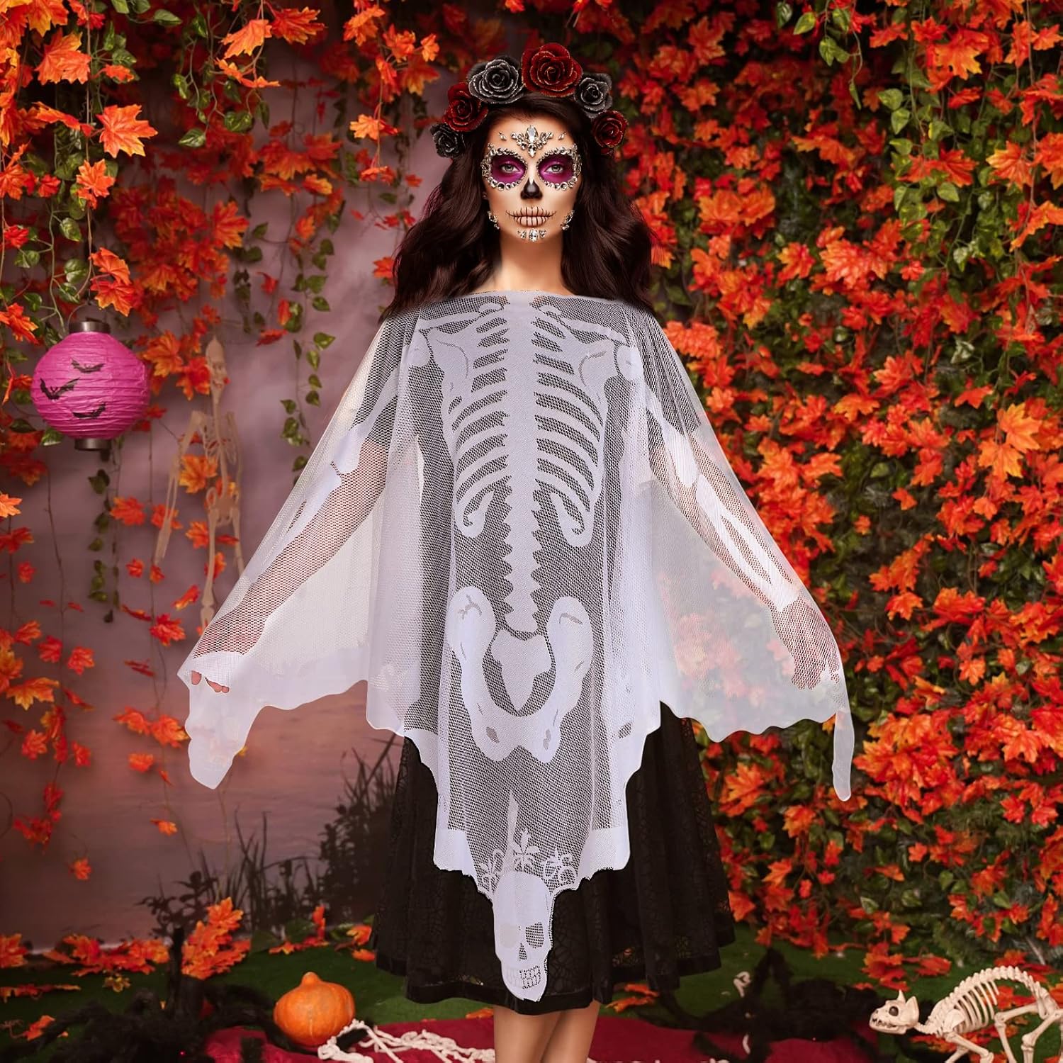 Halloween Skeleton Accessories Set
