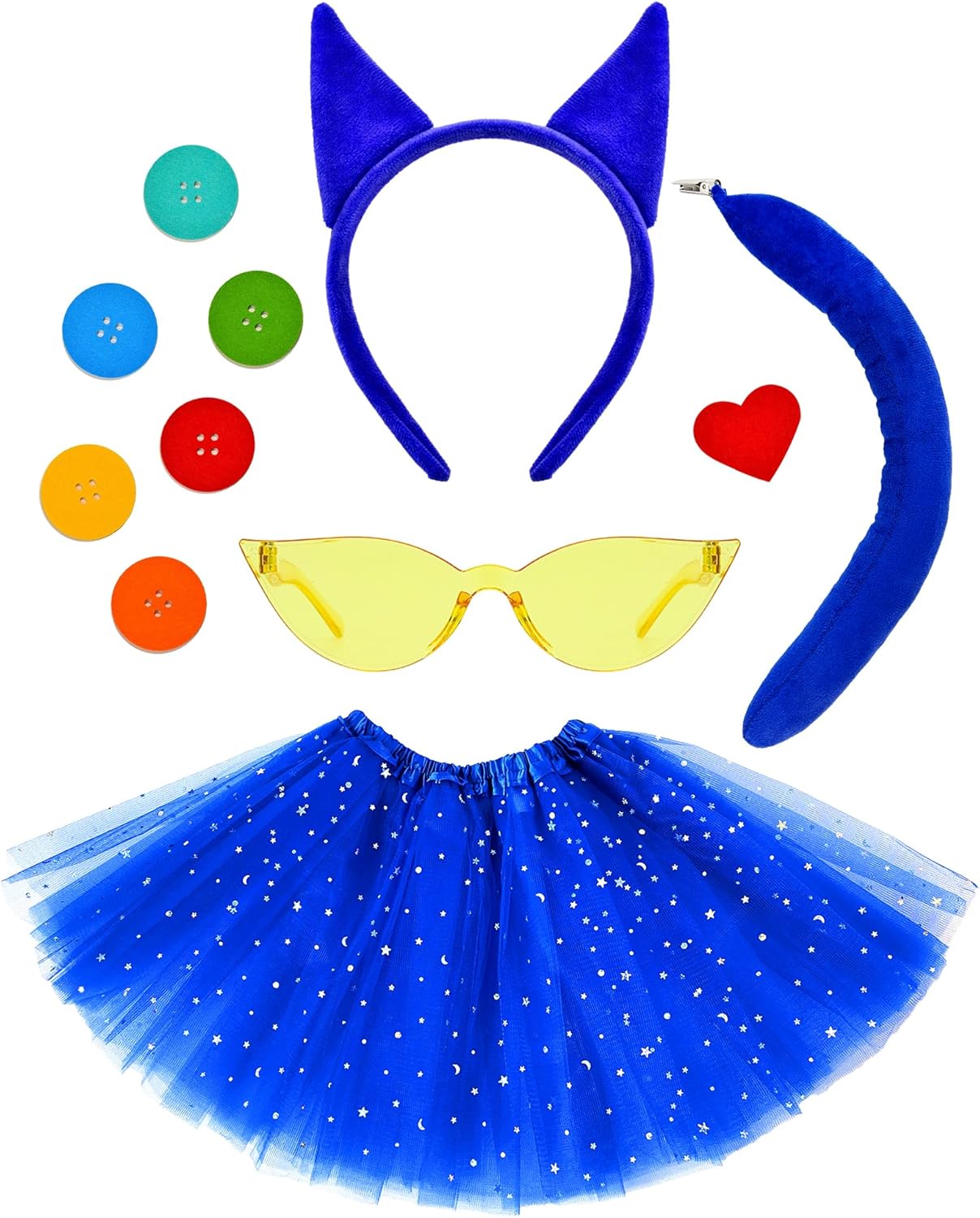 imaginatively transformed into a Blue Cat Character