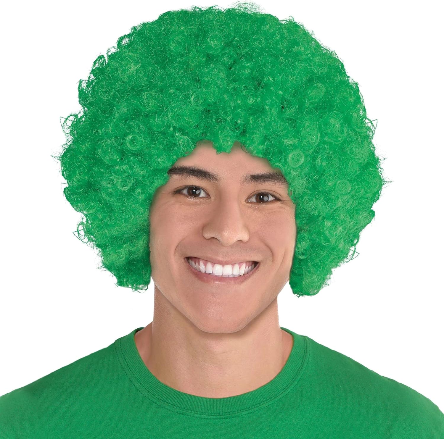 Amscan Curly Party Wig Costume Green