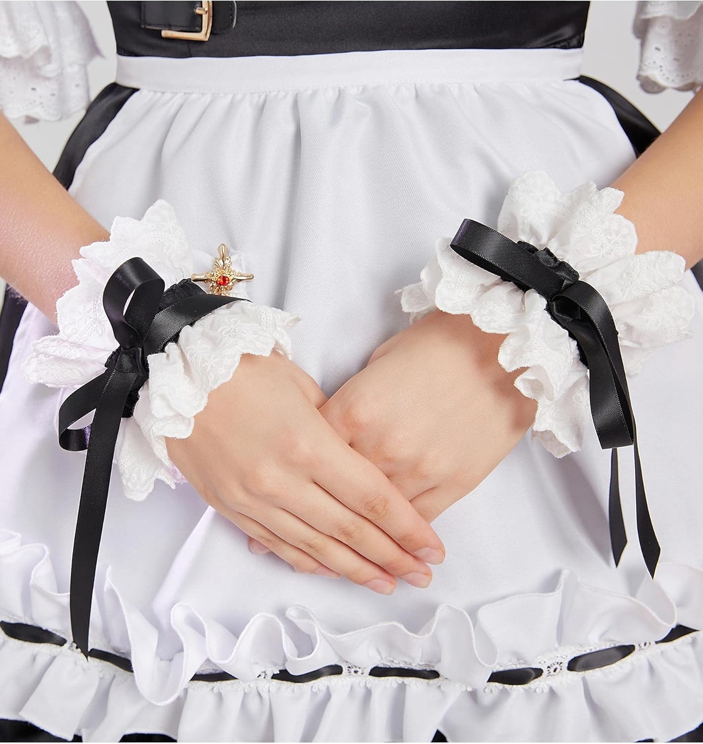 Game Cosplay Maid Dress Set
