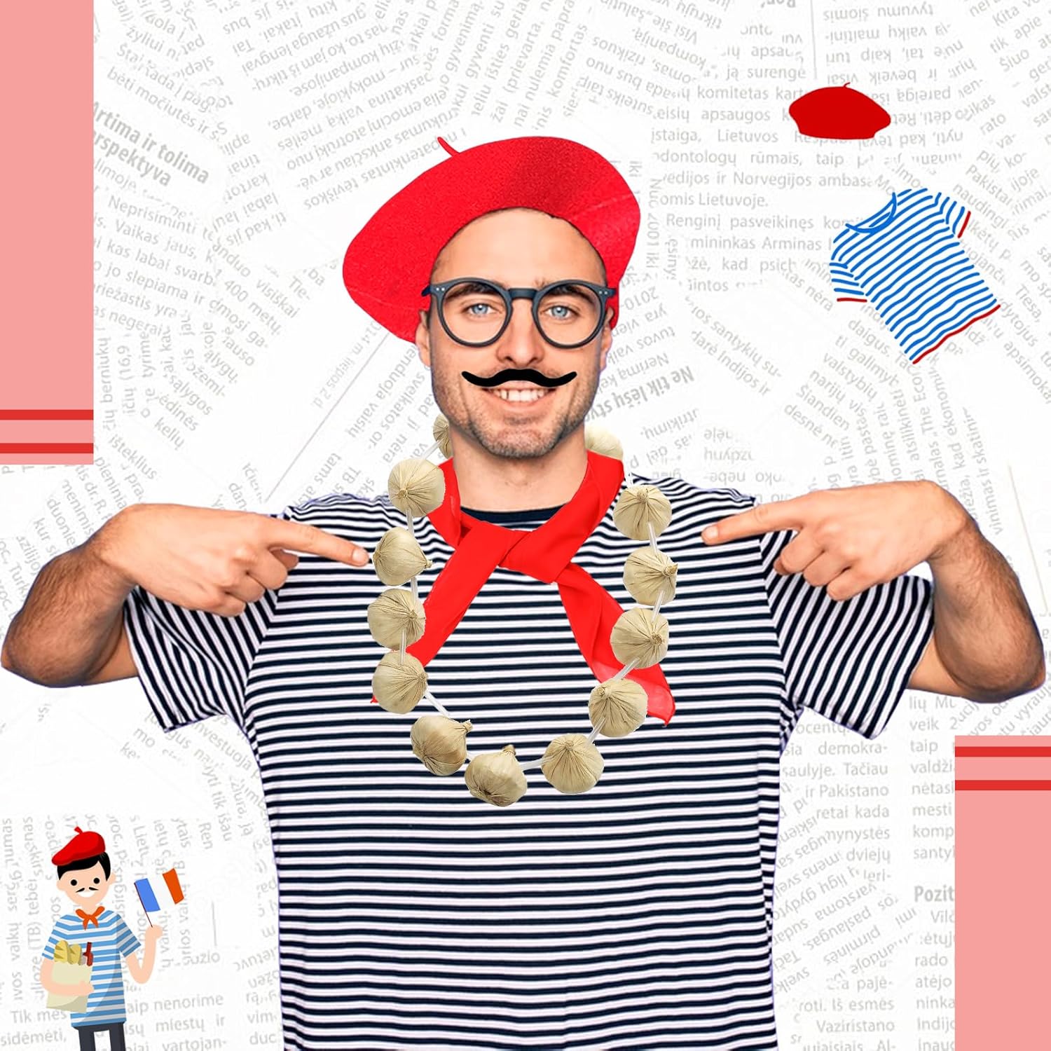 French Men Costumes Speechify Set