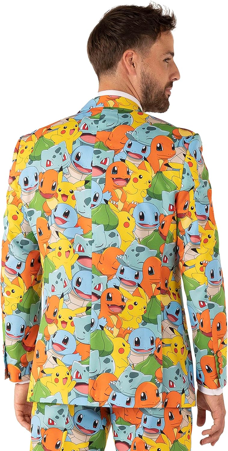 Pokemon Slimmest Fit Mens Costume Sleek and Stylish Made in USA