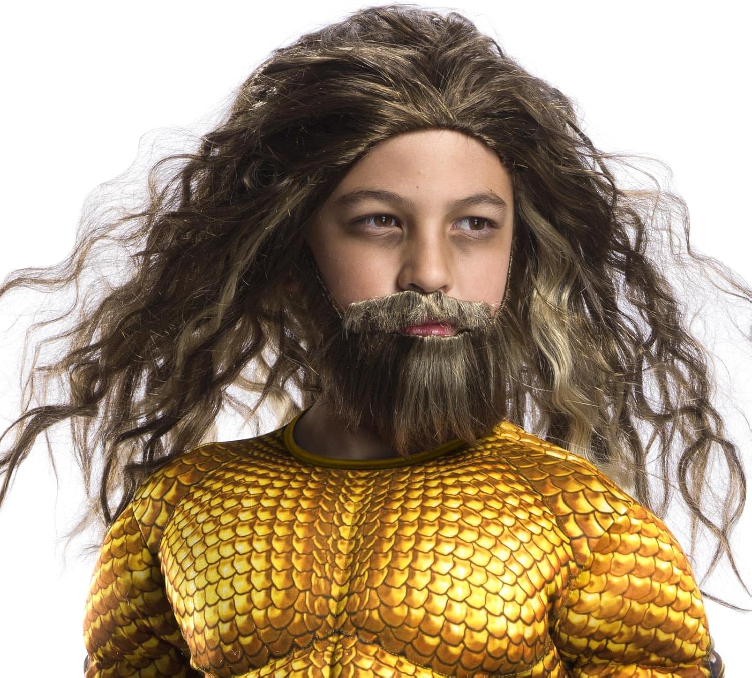 Rubies Costume Boys Justice League Aquaman Bead Wig Costume One Size