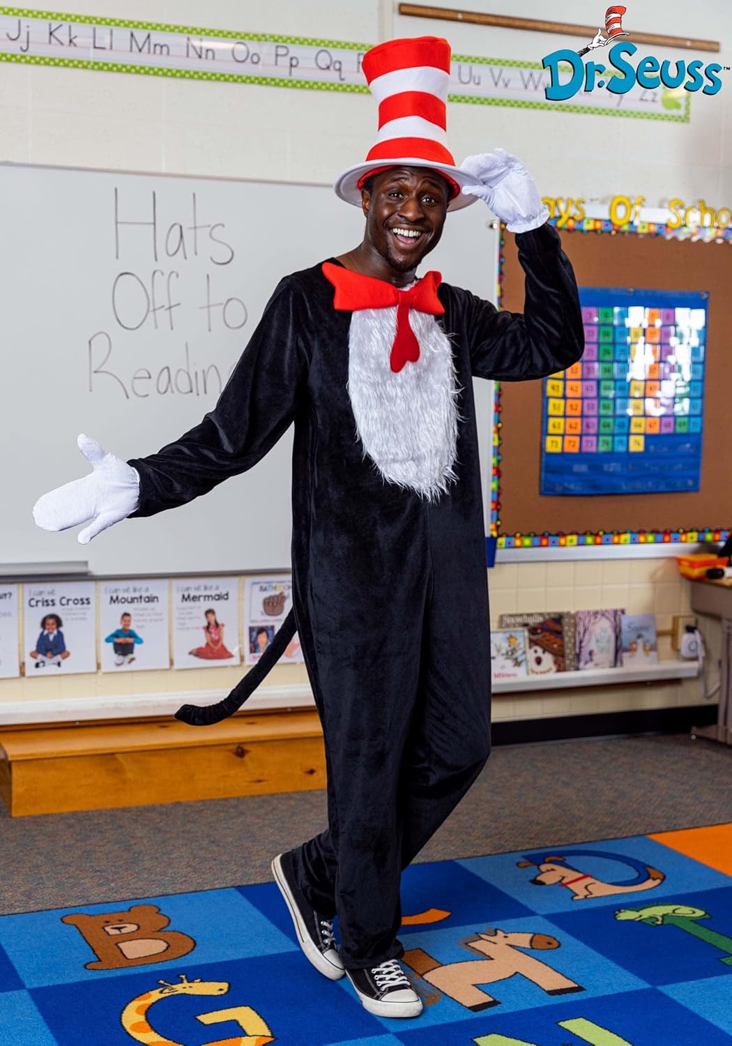 Eloped The Cat in the Hat costume adults perfect parcel