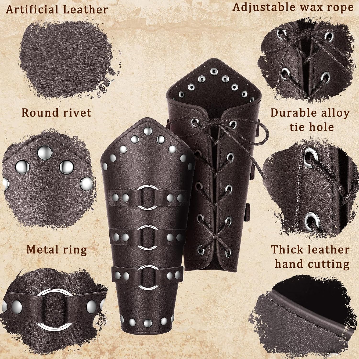 Premium Faux Leather Arm Guards High-Quality Comfortable Durable and Stylish