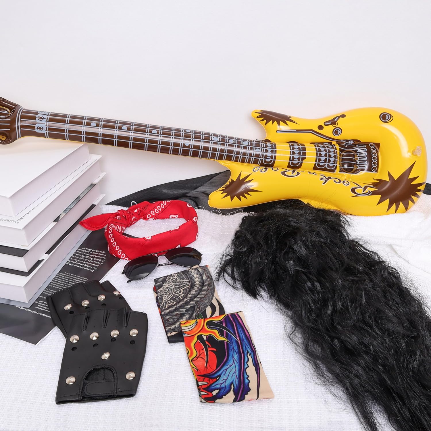 Punk Rocker Dudes 80s Wardrobe Set for Men