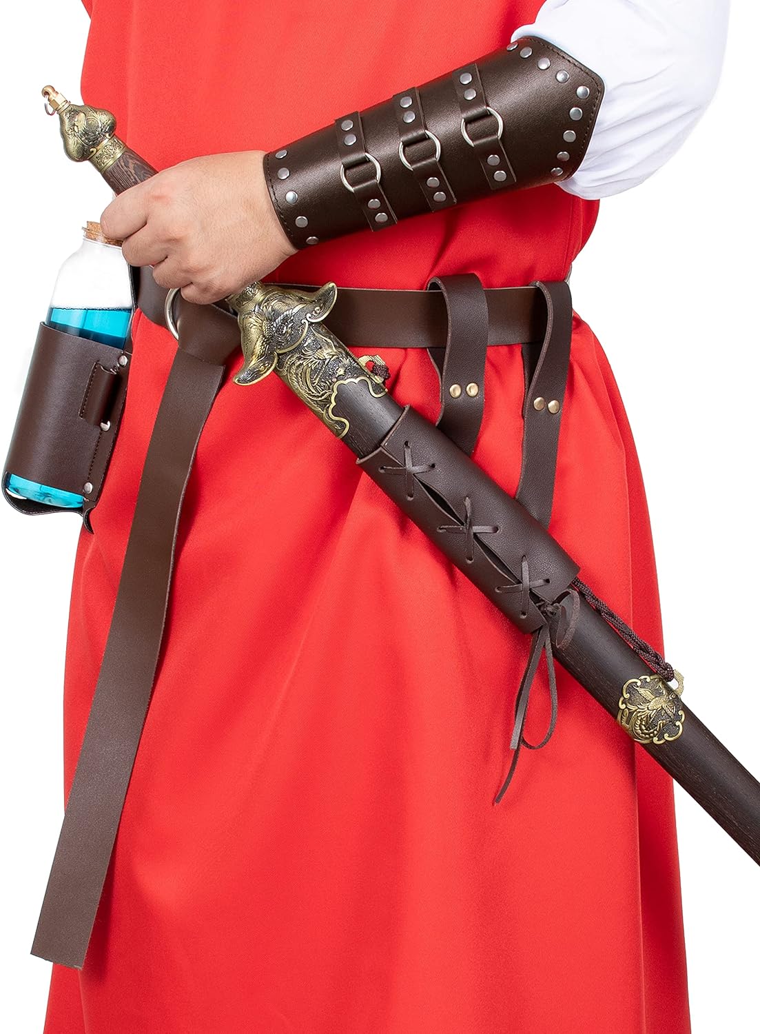 Medieval Leather Belt Shawl - Renaissance Accessory